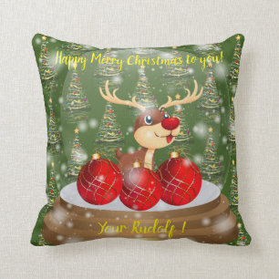 Your Rudolf Throw Pillow