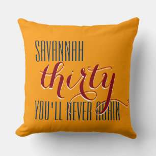 Your saying: Christopher thirty you'll never again Throw Pillow