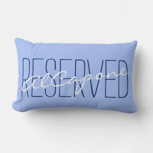 Your Saying & Name: RESERVED AlCapone Lumbar Pillow