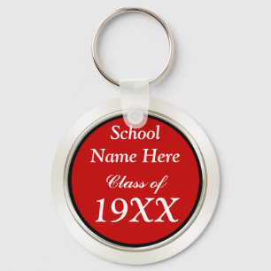 Your School Name, Year, Colours Class Reunion Keychain