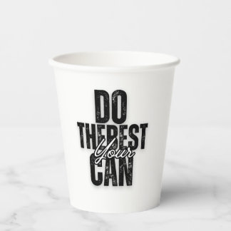 Your Script on Black Paper Cups