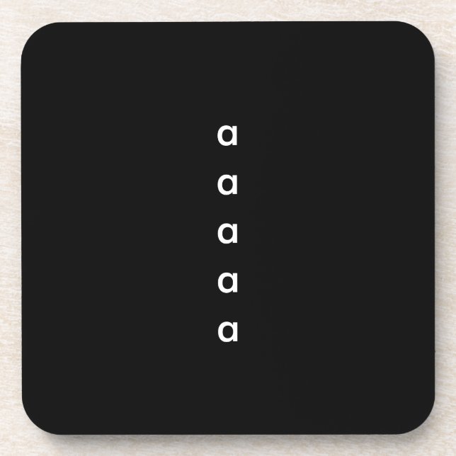 Your Selected Text Coaster (Front)