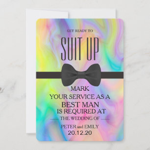 Your Service as a Best Man Invitation