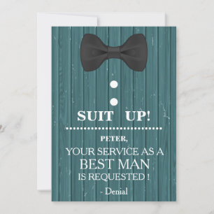 Your Service as a Best man Request Invitation