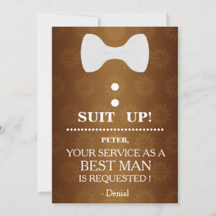 Your Service as a Best man Request Invitation