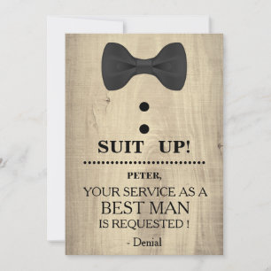 Your Service as a Best man Request Invitation