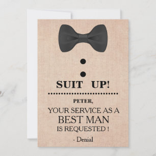 Your Service as a Best man Request Invitation
