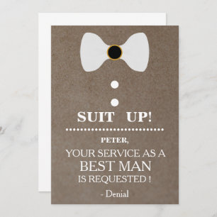 Your Service as a Best man Request Invitation