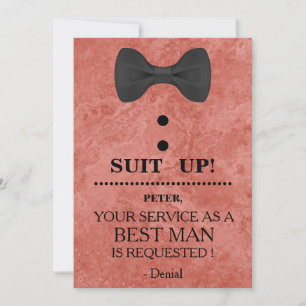 Your Service as a Best man Request Invitation