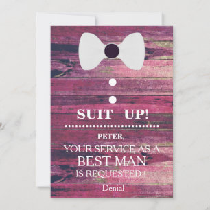 Your Service as a Best man Request Invitation