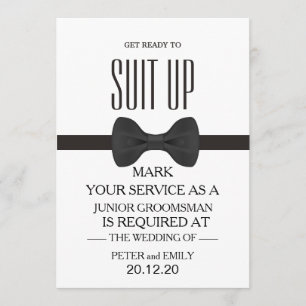 Your Service as a Groomsman Invitation