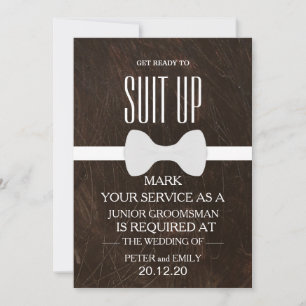 Your Service as a Groomsman Invitation