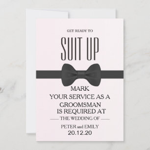 Your Service as a Groomsman Invitation