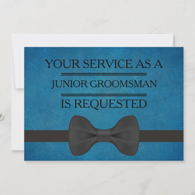 Your Service as a Groomsman Request Invitation (Front)