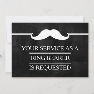 Your Service as a Groomsman Ring Bearer Request Invitation