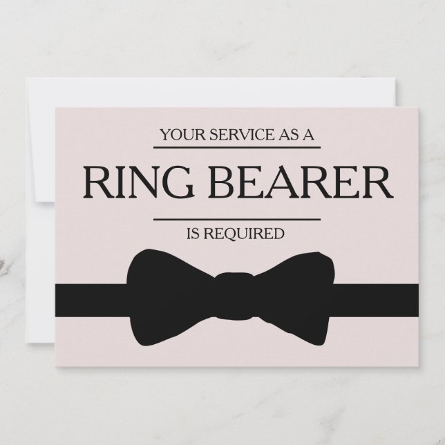 Your Service Is Requested as Best Man Groomsman In Invitation (Front)