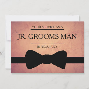 Your Service Is Requested as Best Man Groomsman In Invitation
