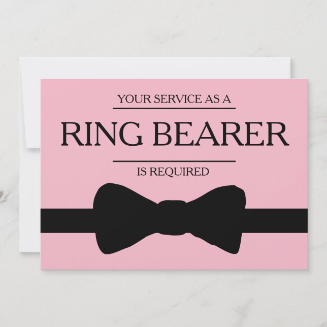 Your Service Is Requested as Best Man Groomsman Invitation (Front)