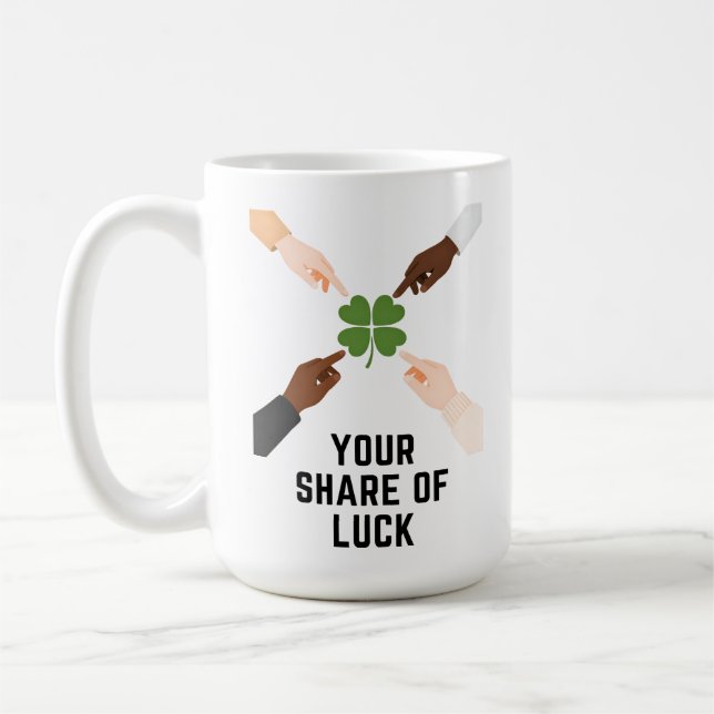 Your Share Of Luck Minimal Mug (Left)