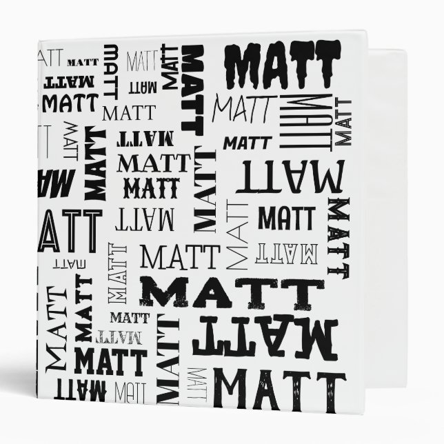 Your (Short) Name is All Over This Binder (Front/Inside)