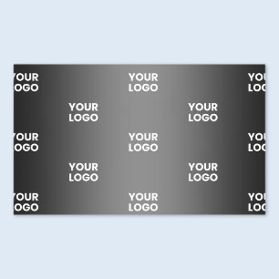 Your Simple Repeating Logo   Black & Grey Gradient Sticker