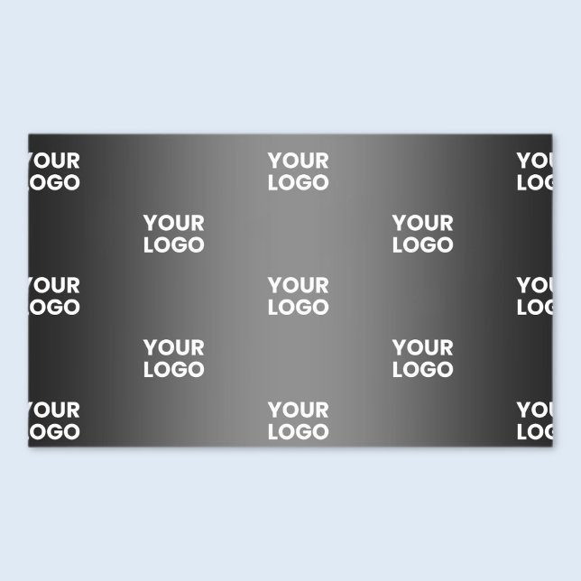 Your Simple Repeating Logo | Black & Grey Gradient Sticker (Creator Uploaded)