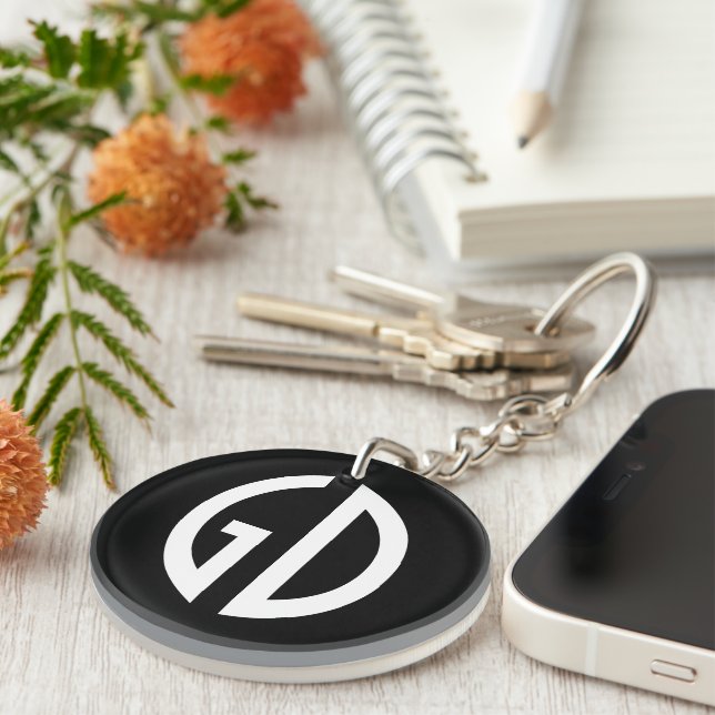 Your Simply Monogram Ideas 1 Keychain (Front Right)