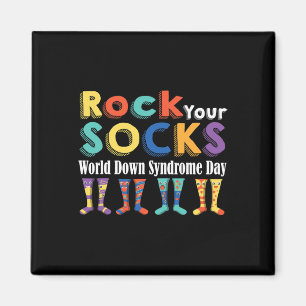 Your Socks Cute 3-21 Trisomy 21 World Down Syndrom Magnet