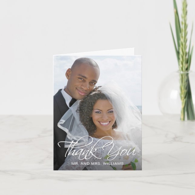 Your Special Wedding Photo Thank You Card (Front)