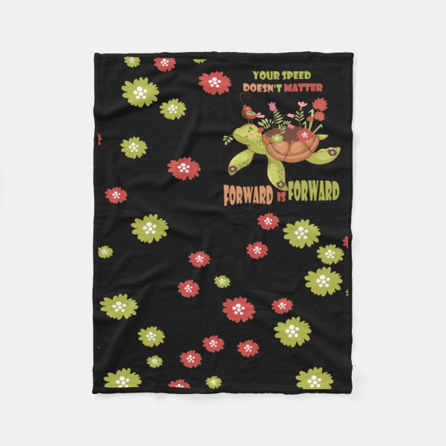 Your Speed Doesn't Forward Is Forward Sticker  Fleece Blanket (Front)