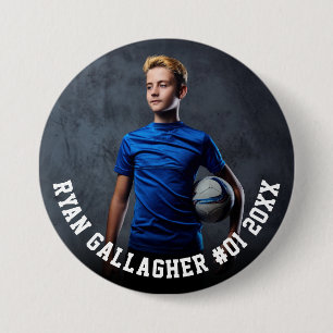 Your Sports Photo Personalized Team Photo Button
