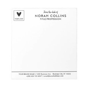 Your Square Logo Small Business From the Desk of Notepad
