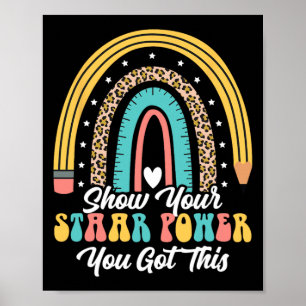 Your Staar Power You Got This Teacher Groovy Test  Poster