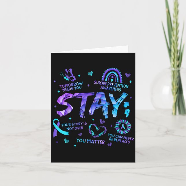 Your Story Is Not Over Stay Suicide Prevention Awa Card
