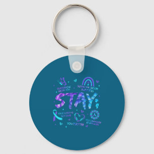 Your Story Is Not Over Stay Suicide Prevention Awa Keychain