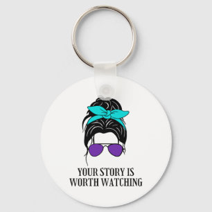 Your Story Is Worth Watching Suicide Prevention Aw Keychain