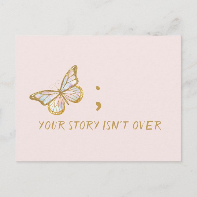 Your Story Isn't Over Mental Health Awareness Postcard (Front)