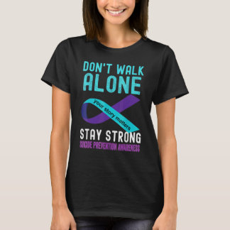 Your Story Matters Suicide Prevention Teal Purple  T-Shirt