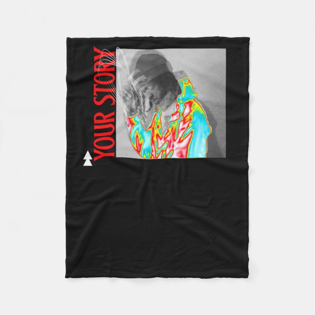 Your Story S Psychedelic Mental Health Awareness S Fleece Blanket (Front)