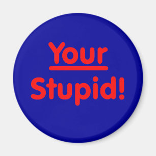 Your Stupid! Magnet