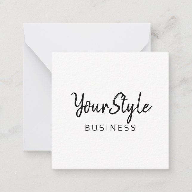Your Style Business (Text Type) Card (Front)