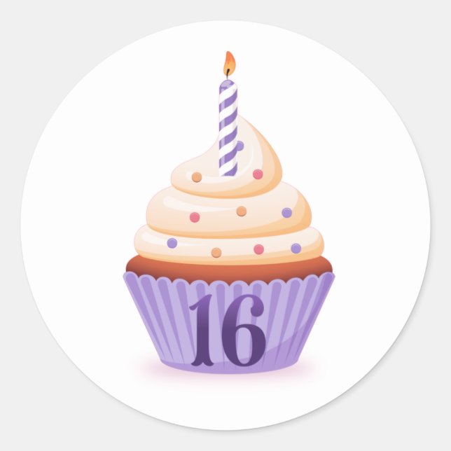 Your Sweet Sixteen Cupcake / Stickers (Front)