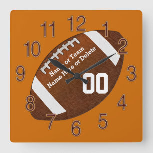 Your Team COLORS, NAME, NUMBER Football Clocks