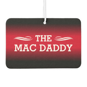 (YOUR TEXT) - Black and Red Gradient Air Freshener
