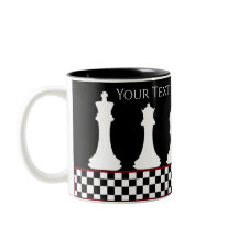 Your Text/Colour Chessboard Piece Chess King Black