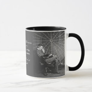 Your Text/Colour Inventor Nikola Tesla Photo Quote Mug