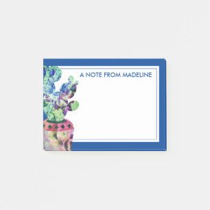 Your Text   Cute Succulent Cactus Post-it Notes