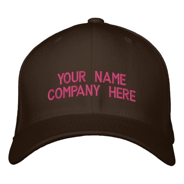 Your Text Embroidered Baseball Cap Template (Front)