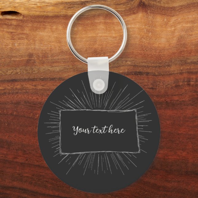 Your text here custom note design keychain (Front)
