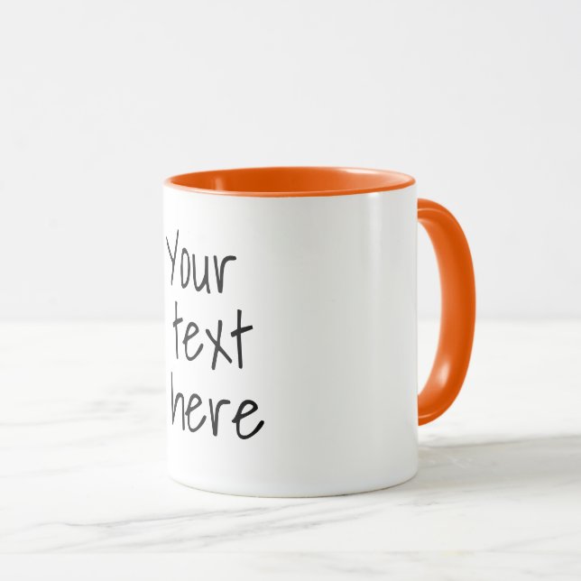 Your text here, customizable  mug (Front Right)